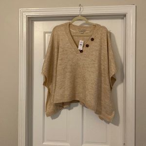 Loft, sweater poncho. Size xs/s. New with tags.